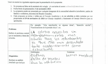 PROPUESTAS DE MEJORAMIENTO ESCOLAR