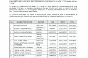 ACTA DE CIERRE Y VERIFICACION CONVOCATORIA CONCESIONES 2025